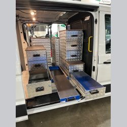 Inventar til varebiler i den tunge branche